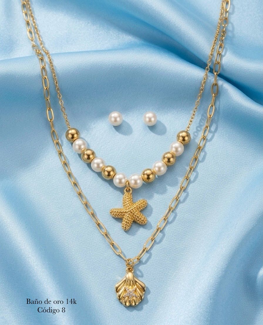 Jueguitos de baño de oro de 14k🌟